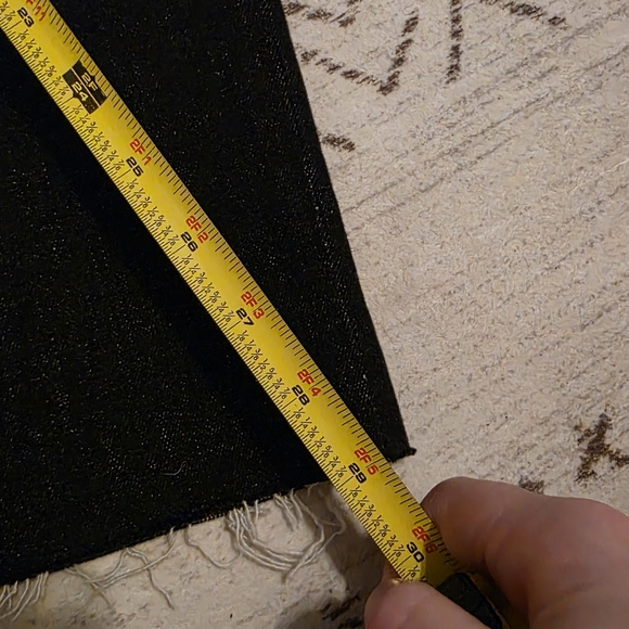 Re/Done Black Noir OP Buttonfly Raw Hem Jeans Size 29 - Picture 9 of 13